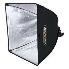 Softbox 40x40 Iluminador Tudoprafoto Soquete E27 C/ Difusor Foto mini  3
