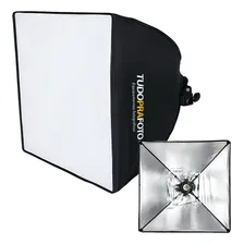Softbox 40x40 Iluminador Tudoprafoto Soquete E27 C/ Difusor Foto  mini 1