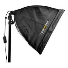 Softbox 40x40 Iluminador Tudoprafoto Soquete E27 C/ Difusor Foto mini 4