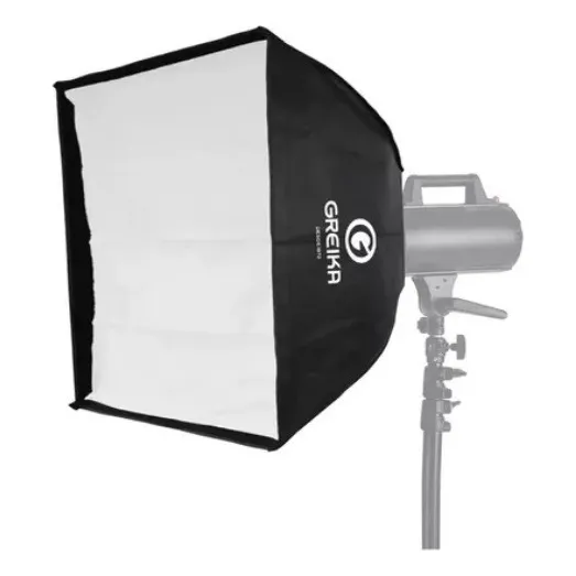 Softbox Greika Sb1010-6060 Preto 60x60 Bowens Foto 1