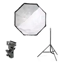 Softbox Octabox 120 Cm Greika + Tripé + Suporte Para Flash Foto mini  2