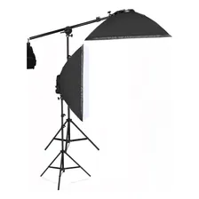Softbox Soquete Unico Tipo Sombrinha Kit Girafa Soft Box Foto mini 1