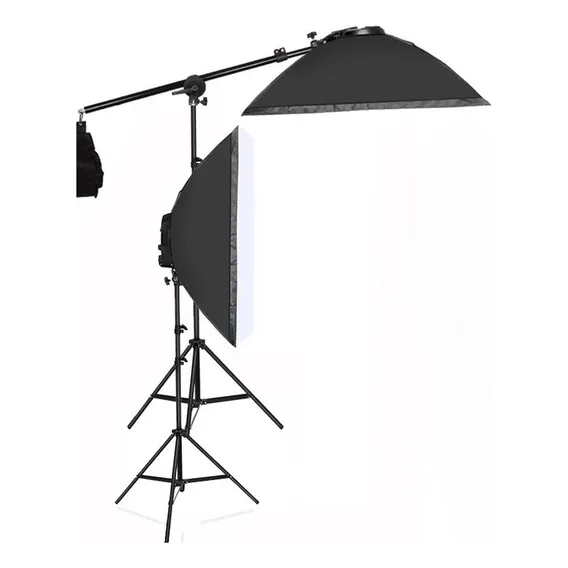 Softbox Soquete Unico Tipo Sombrinha Kit Girafa Soft Box Foto 1
