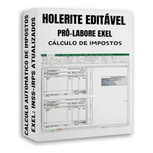 Software Comercial Holerite Editável Pró-labore Versão Tabelas De Imposto Atualizada Holerite Editável Em Exel - Formato Digital Licença De 10 Anos Foto mini 1