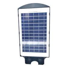 Solar Luminária Pública Poste Rua Led 50w C/ Sensor Cor Preto Foto mini  3