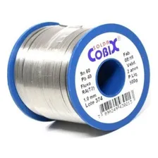 Solda Estanho Cobix 1 Mm 60x40 500g Com Fluxo 110V/220V Foto mini 1