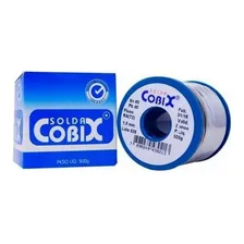 Solda Estanho Cobix 1 Mm 60x40 500g Com Fluxo 110V/220V Foto mini 4