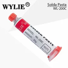 Solda Estanho Em Pasta Seringa 183ºc 35g Wylie Wl-200c 127/220v Foto mini  2