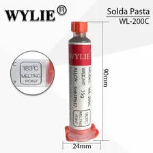 Solda Estanho Em Pasta Seringa 183ºc 35g Wylie Wl-200c 127/220v Foto mini  3