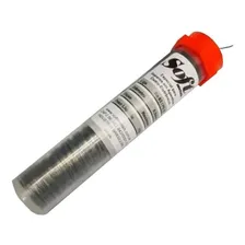 Solda Estanho Fio Eletrônica Fluxo Smd Pci 0,5mm Tubete 11g Foto mini  3