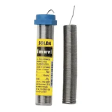 Solda Estanho Tubo 25gr 63x37 Fio 1mm C/ Fluxo Aa Emavi Foto mini  2