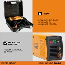 Solda Inversora Gp-165 A Pró Euro Bivolt 110v/220v Completa Cor Laranja 110V/220V Bivolt Foto mini 4