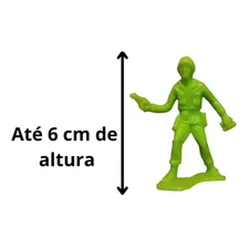 Soldadinhos Forças Armadas Exército Guerra Soldados De Brinquedo De Plástico 24 Bonecos Miniaturas Verde - Gulliver Foto mini 3