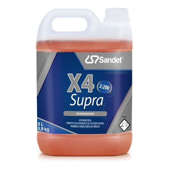 Solupan X4 Supra Sandet Desengraxante Alcalino 5 Litros Foto 1