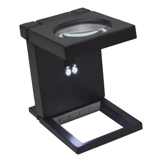 Solver SLF-150 lupa conta fios led 4x 50mm dobtável Foto 1