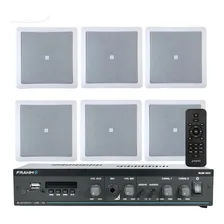 Som Ambiente Jbl 6 Arandelas Teto Gesso + Receiver Bluetooth Foto mini 1