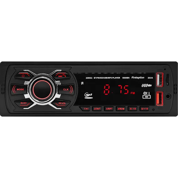 Som Automotivo Bluetooth Universal 1 Din 2x Usb Sd Auxiliar Foto 1