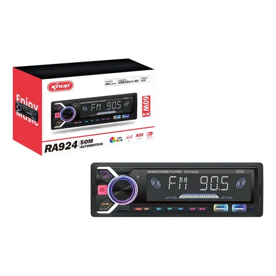 Som Automotivo Bluetooth Usb Aux Rádio Fm Foto 1