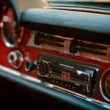 Som Automotivo Bt Usb Sd Rádio Fm App Display Led Vermelho Foto mini 3
