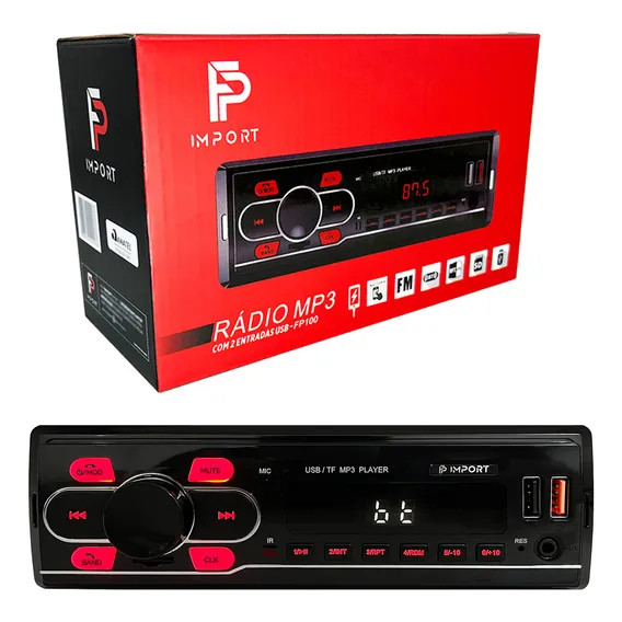 Som Automotivo Radio Auto Bluetooth Mp3 Player Controle Usb Foto 1