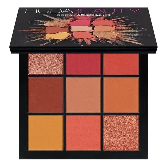 Sombra de olhos coral Huda Beauty Obsessions Palette Foto 1