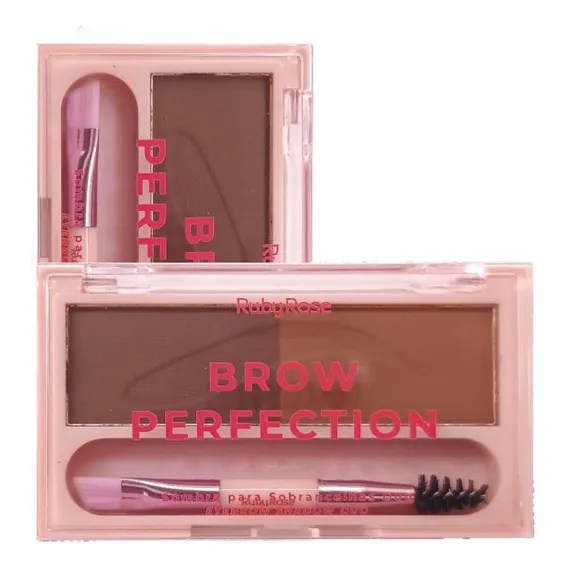 Sombra Para Sobrancelha Brow Hbe2501 Ruby Rose cor Marrom Foto 1
