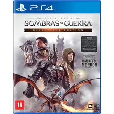 Sombras De Guerra: Edição Definitiva Ps4 Midia Fisica Foto  mini 1