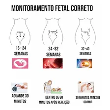 Sonar Fetal Doppler Fetal Batimentos Do Bebe Azul Foto mini 4