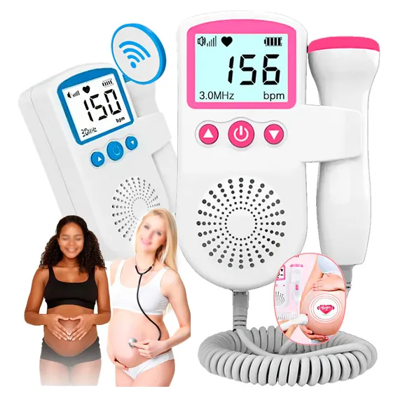 Sonar Fetal Doppler Ultrassom Ouvir Batimentos Bebe Monitor Foto 1