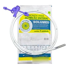 Sonda Nutrição Enteral Com Guia Ad 12fr Solumed X5 Foto  mini 1