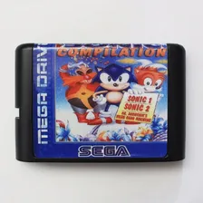 Sonic 1 + 2 +dr. Robotnik's Mean Bean Machine Mega Drive Foto mini 1