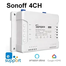 Sonoff 4 Canais Wifi Interruptor Inteligente App Android Ios - Automação Residencial Compatível Com Google Home / Alexa Foto mini 3