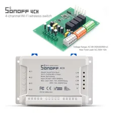 Sonoff 4ch Canais R2 Interruptor Wifi Automação Residencial Foto mini 3