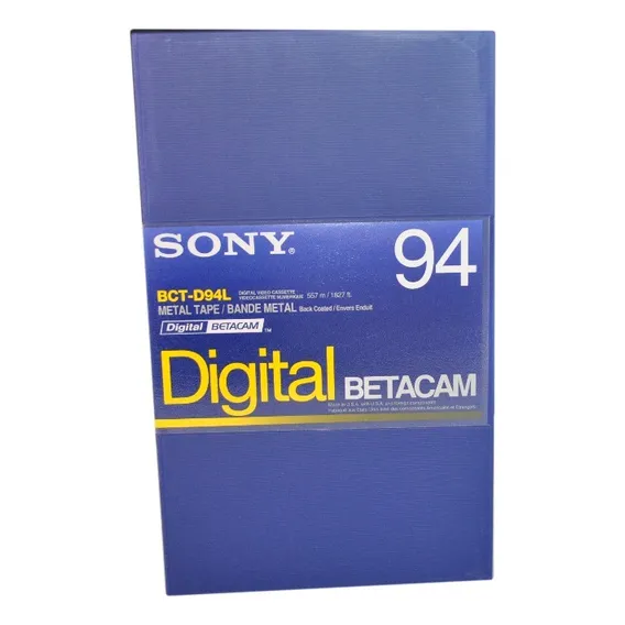 Sony Fita Video Betacam Digital Bct-d94l Lacrada 94 Min Foto 1