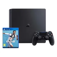 Sony PlayStation 4 Slim 1TB FIFA 19 Bundle cor preto onyx Foto mini 1