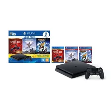 Sony PlayStation 4 Slim 1TB Marvel's Spider-Man Bundle cor preto onyx 2020 Foto mini  3