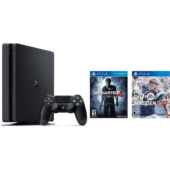 Sony Playstation 4 Slim 500gb + 1 Controle + 2 Jogos Foto 1