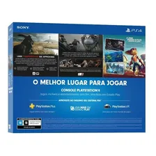 Sony PlayStation 4 Slim PlayStation 4 1TB Mega Pack: Ghost of Tsushima/God of War/Ratchet & Clank cor preto-azeviche Foto mini 3