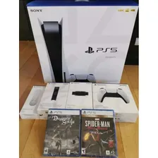 Sony Playstation 5 Playstation 5 825gb Standard Cor Branco Foto  mini 1