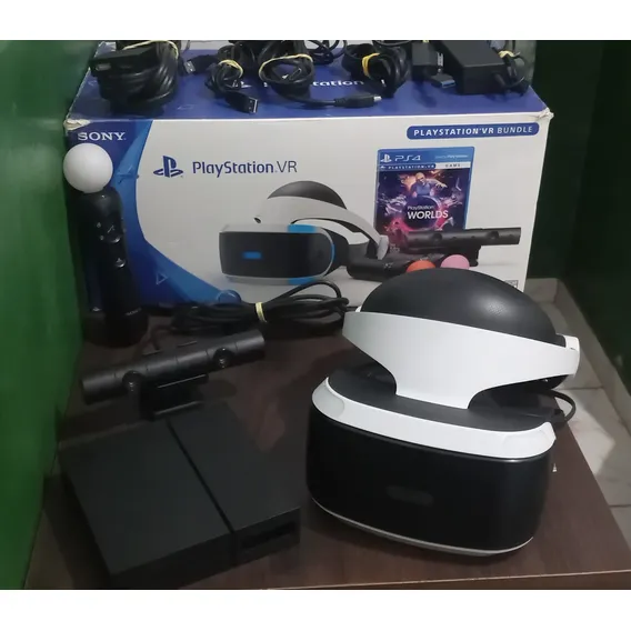 Sony Playstation VR CUH-ZVR1 completo para jogos de ps4 funciona no ps5 Foto 1