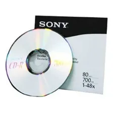Sony Virgin Disc para CD CD-r 48x 700 MB CDQ80Sea/v Foto mini 1