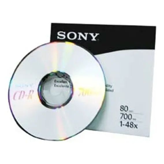 Sony Virgin Disc para CD CD-r 48x 700 MB CDQ80Sea/v Foto 1