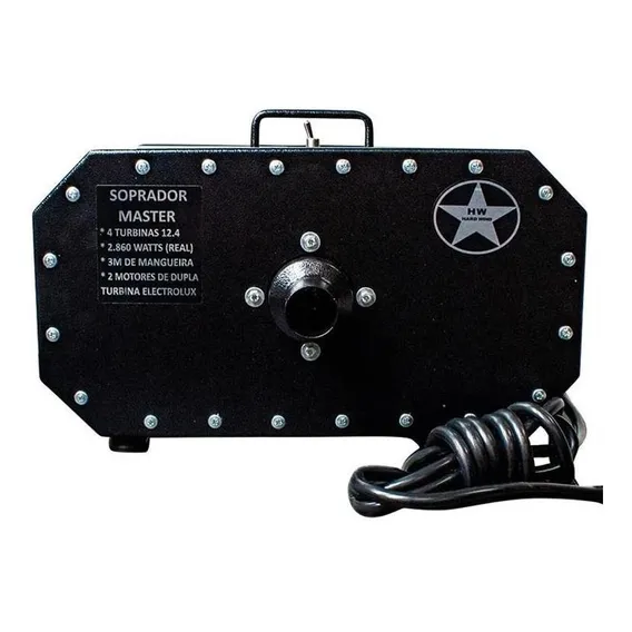 Soprador Master Hard Wind -4 Turbinas 2860 Watts Pet Shop Cor Preto 220V Foto 1