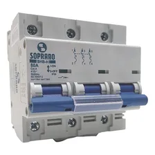 Soprano 051 Disjuntor Tripolar Din 80a 10ka Curva C Foto mini  3