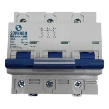 Soprano 051 Disjuntor Tripolar Din 80a 10ka Curva C Foto mini 4