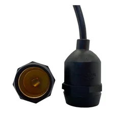 Soquete Bocal E27 C/ Rabicho Emborrachado Preto Decorlux Foto mini 1