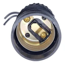 Soquete Bocal Pendente Lâmpada Com Rabicho Preto E27 2a Foto mini 4