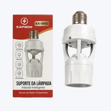 Soquete para lâmpada Kapbom de KA-9865 soquete Branco Foto mini 1