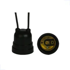Soquete Pendente Com Rabicho Bocal E27 Preto G20 Foto mini 1