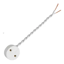 Soquete Rabicho Para Lampada Tubular T8 Com 2 Peças Foto mini 2